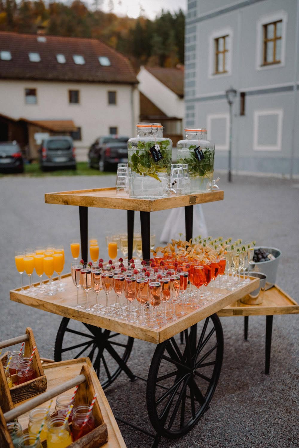 Sektempfang im Hamerschloss Stodl Schmidmühlen
