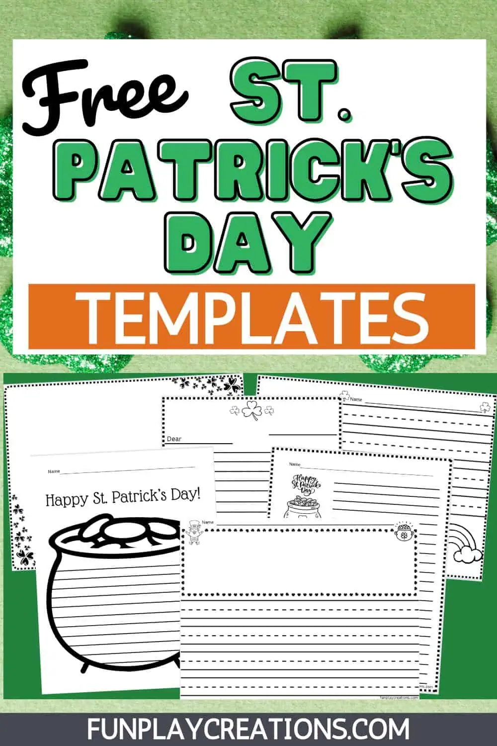 Free St. Patrick's Day Writing Paper for Kids for Printable St Patrick S Day Templates Free