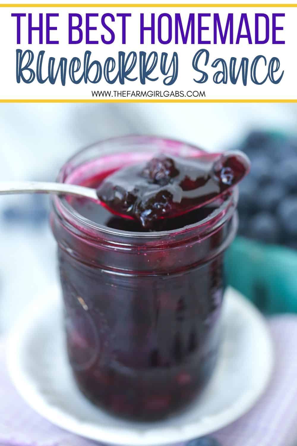 This best Homemade Blueberry Sauce recipe is the perfect topping for ice cream and pancakes as well as many other desserts. This easy blueberry recipe takes just 15 minutes to make.