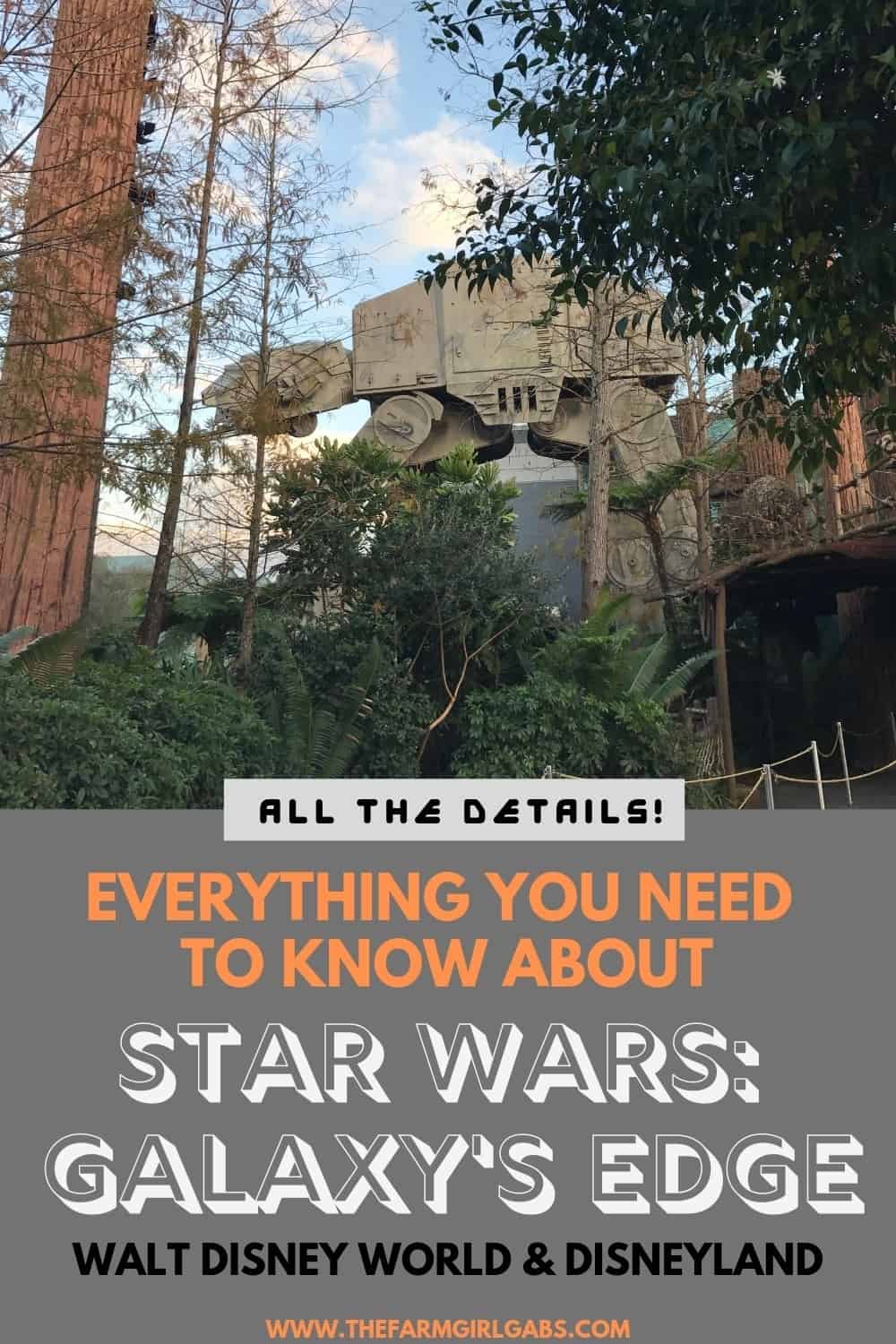 Are you ready for an out of this world experience? Star Wars: Galaxy's Edge is the name of the new Star Wars Land opening soon at Disneyland and Walt Disney World. I can't wait to experience everything in Star Wars Land. How about you? Galaxy's Edge is set to open on May 31, 2019 at Disneyland and on August 29, 2019 at Walt Disney World. #StarWars #StarWarsLand #GalaxysEdge #DisneyTips #Disneyworld #Disneyland #WaltDisneyWorld