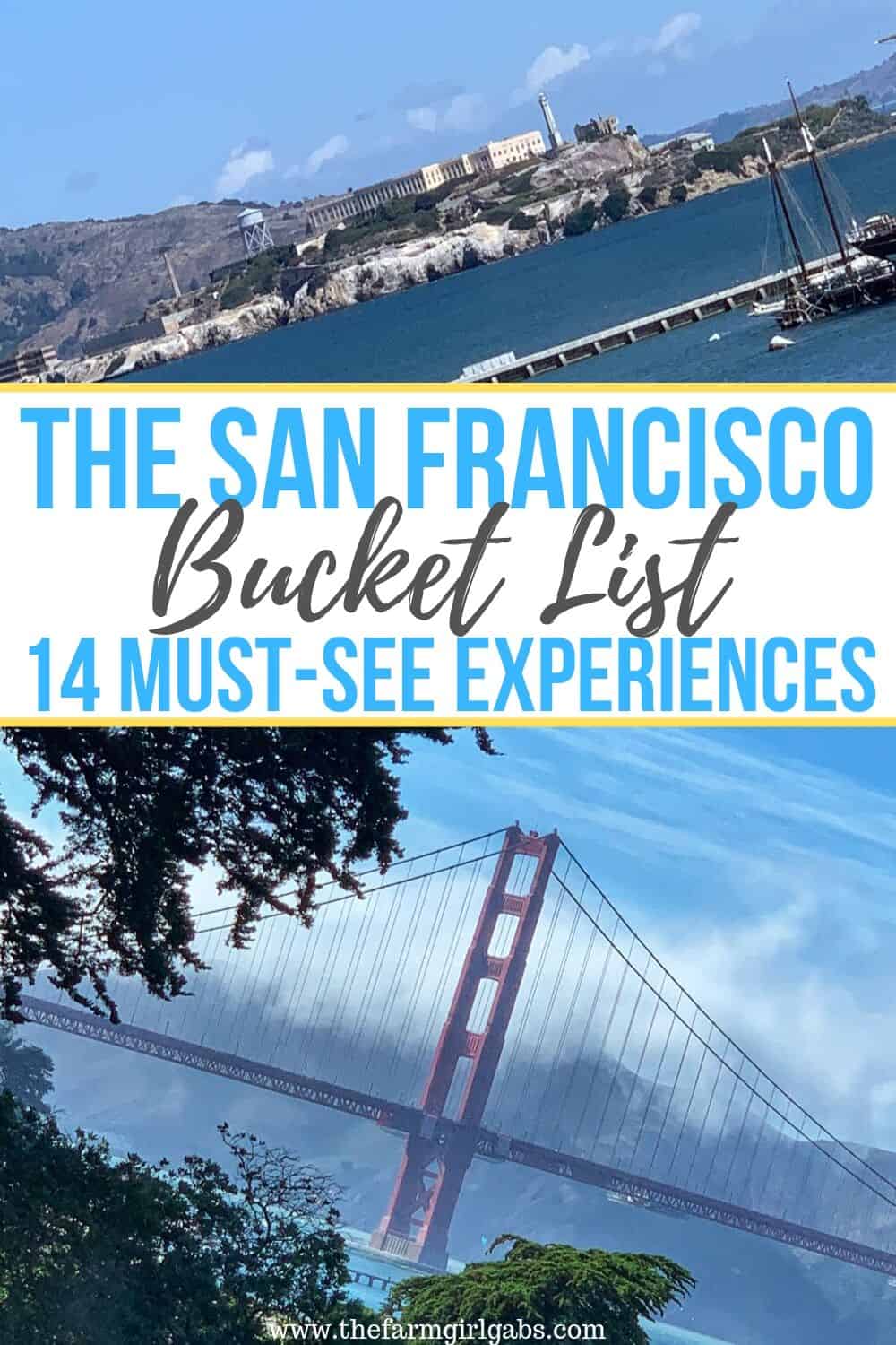 San Francisco has so many things to experience. Check out these 14 Must-Do Experiences in San Francisco that you won’t want to miss out on while visiting this great city. #Sanfrancisco #GoldenGateBridge #TravelTips