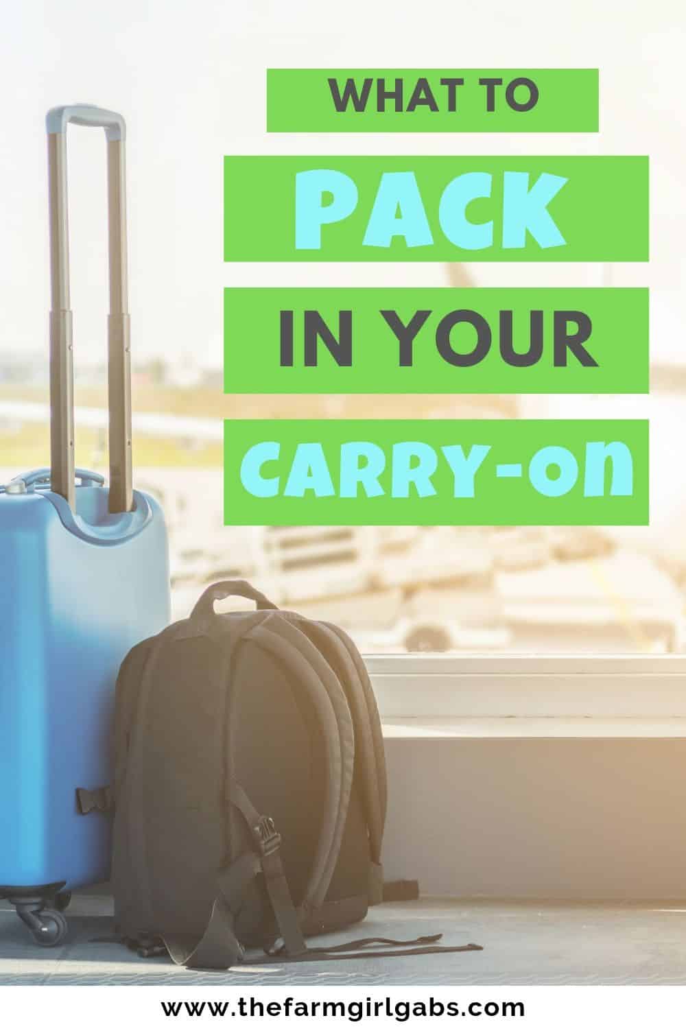 This Ultimate List of What To Pack In Your Carry-On Bag will help you be prepared with all In-Flight essentials to help you get to your destination in comfort and with everything you need! #packingtips #carryon #travel