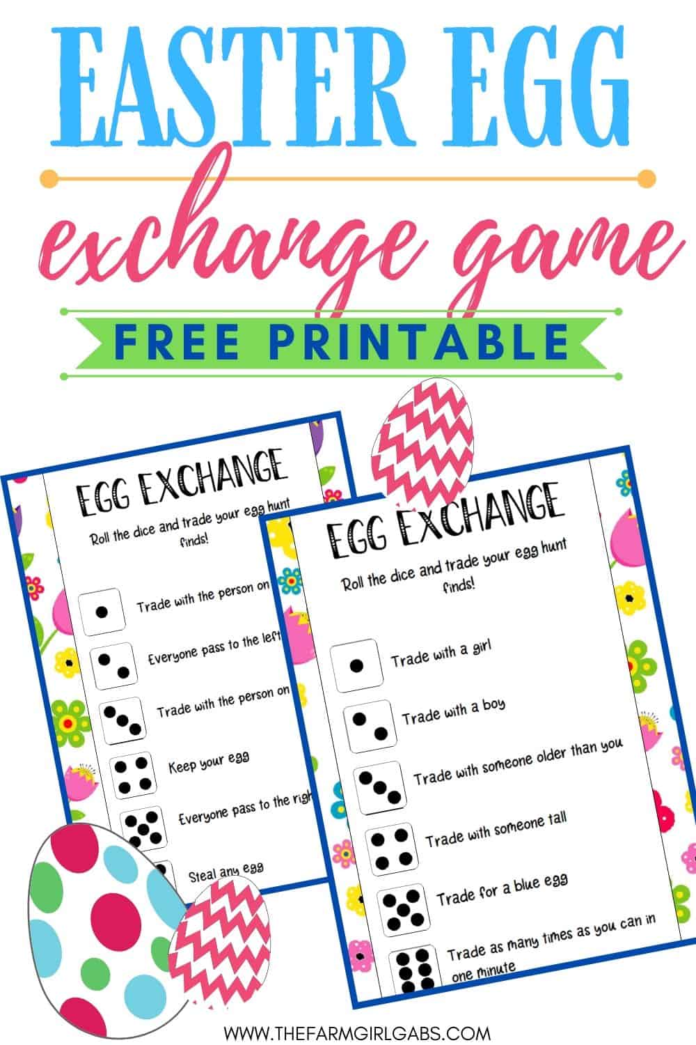 Hop into the Easter holiday with this fun Easter Egg Exchange Game that kids can play. Download and print a copy of these Easter cards. Hop into the Easter holiday with this fun Easter Egg Exchange Game that kids can play. Download and print a copy of these Easter cards. This is fun game for the kids to play after an Easter egg hunt. 