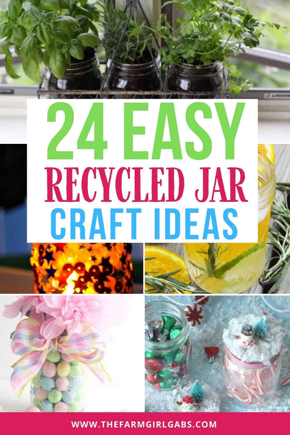 Easy Glass Jar decorating idea