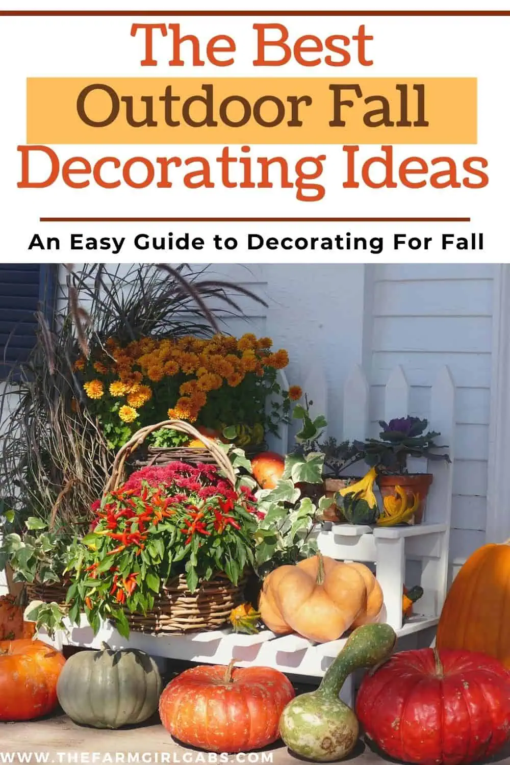 Make your home a show-stopper this fall with these Outdoor Fall Decorating Ideas! Fun ways to decorate your home this fall. These budget-friendly decorating tips will make your home look like a show stopper this fall.