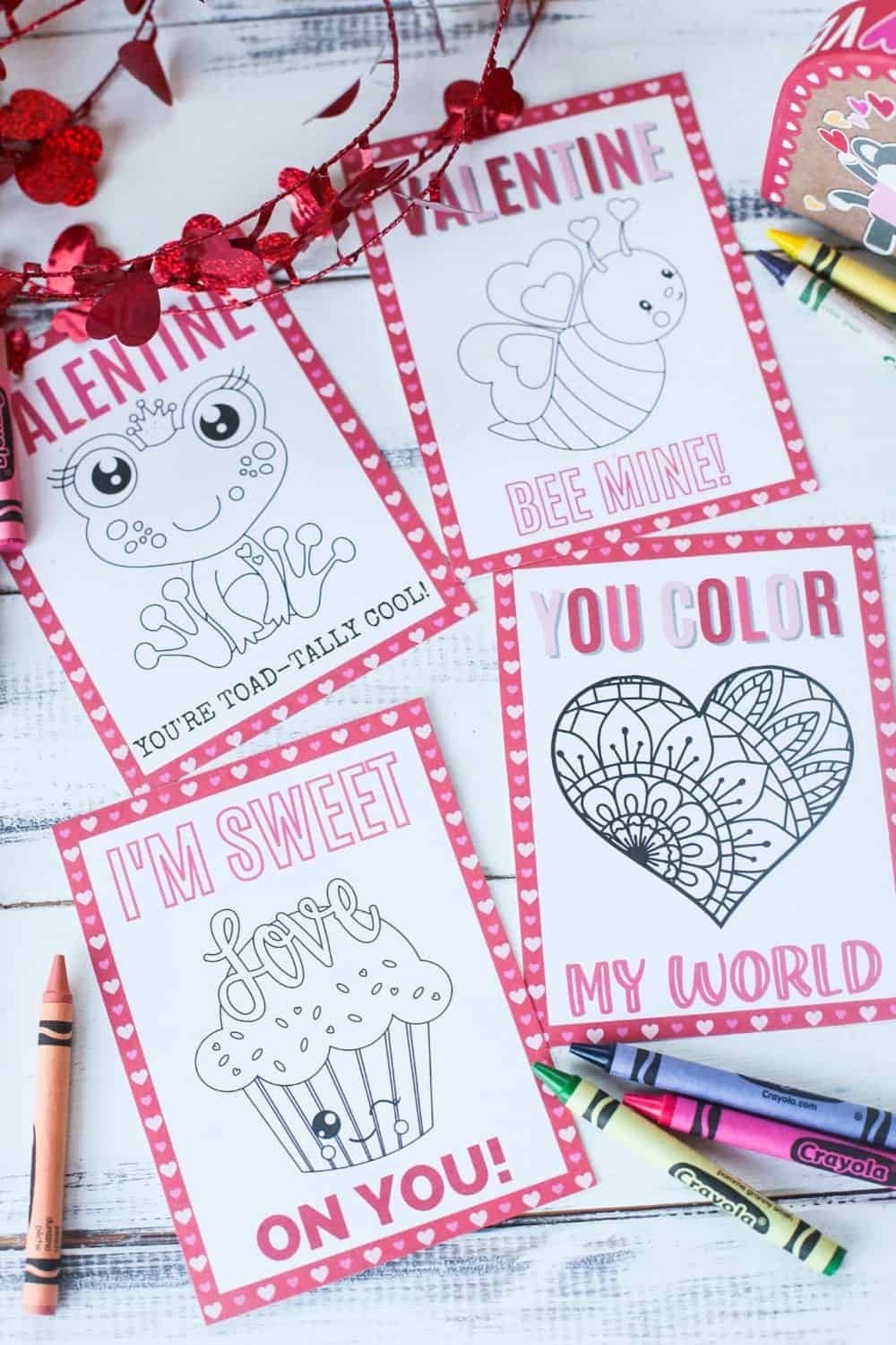 Color some fun this Valentine's Day. Download this Free Printable Kid's Valentine set to give to friends and classmates. These printable Valentines are fun to color.