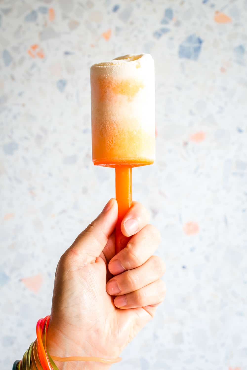 cantaloupe creamsicle ice cream pop