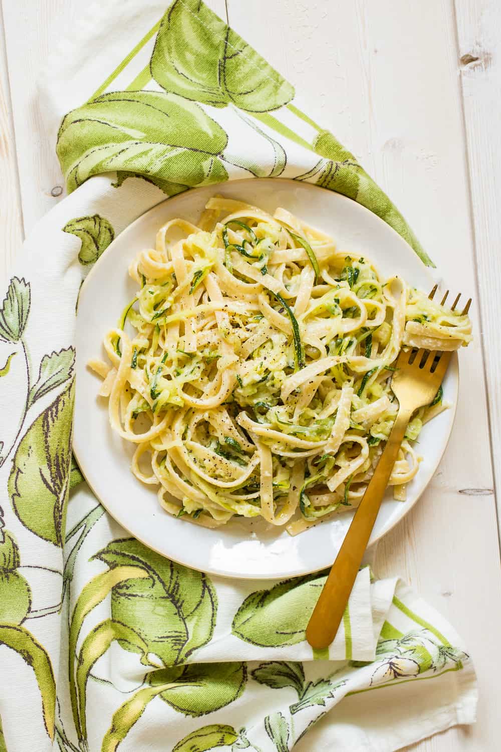 zucchini alfredo