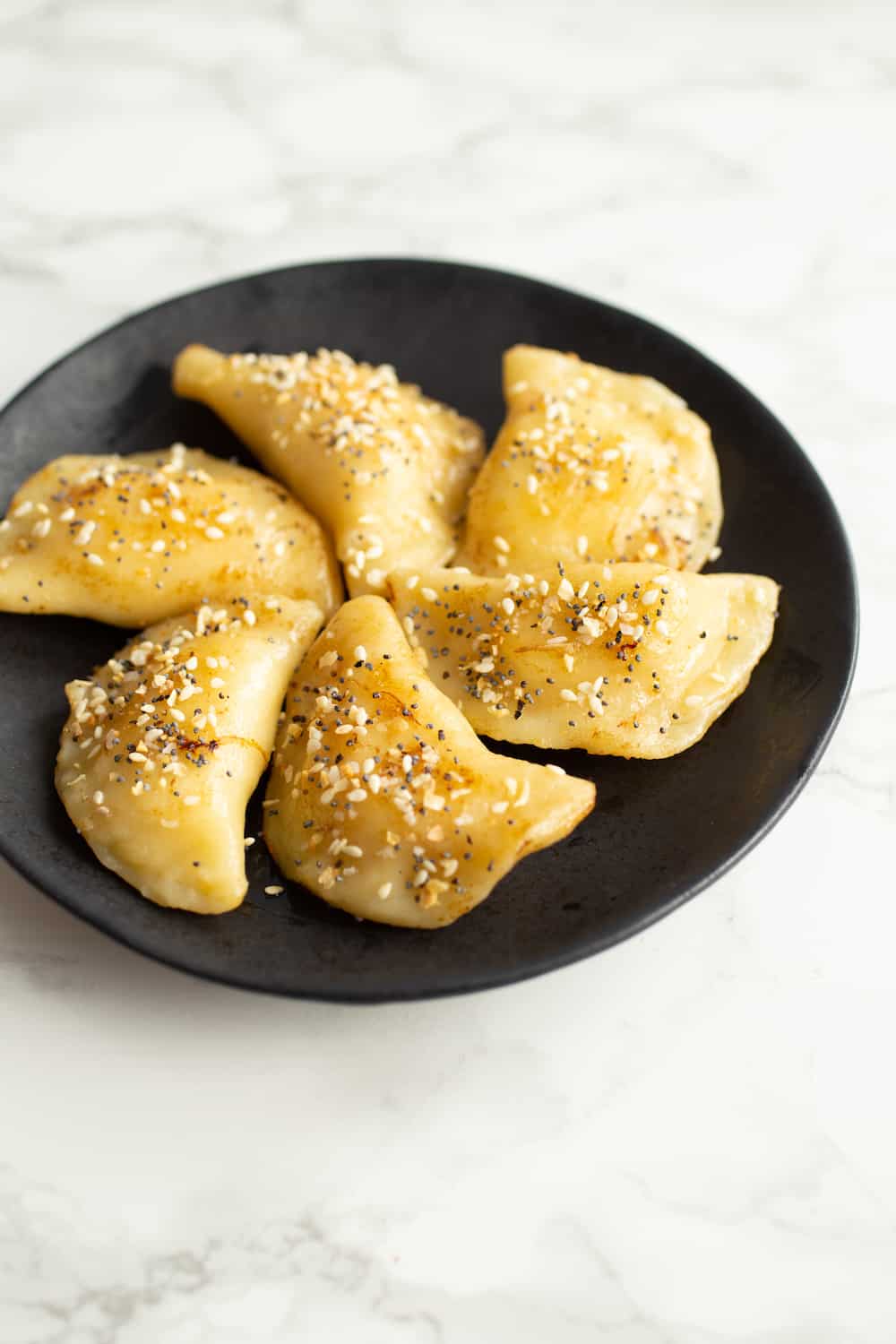 everything bagel pierogies