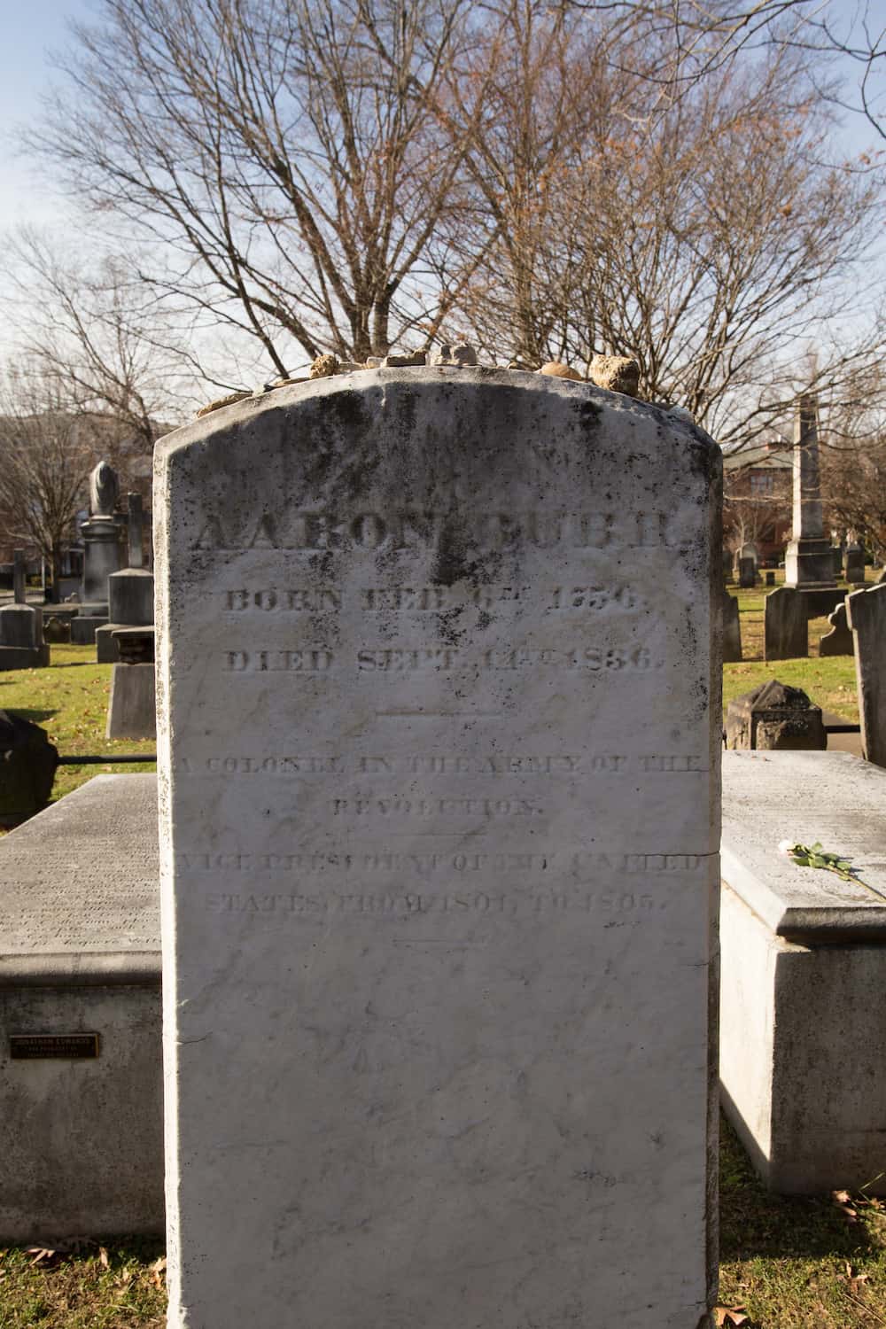 Aaron Burr's grave