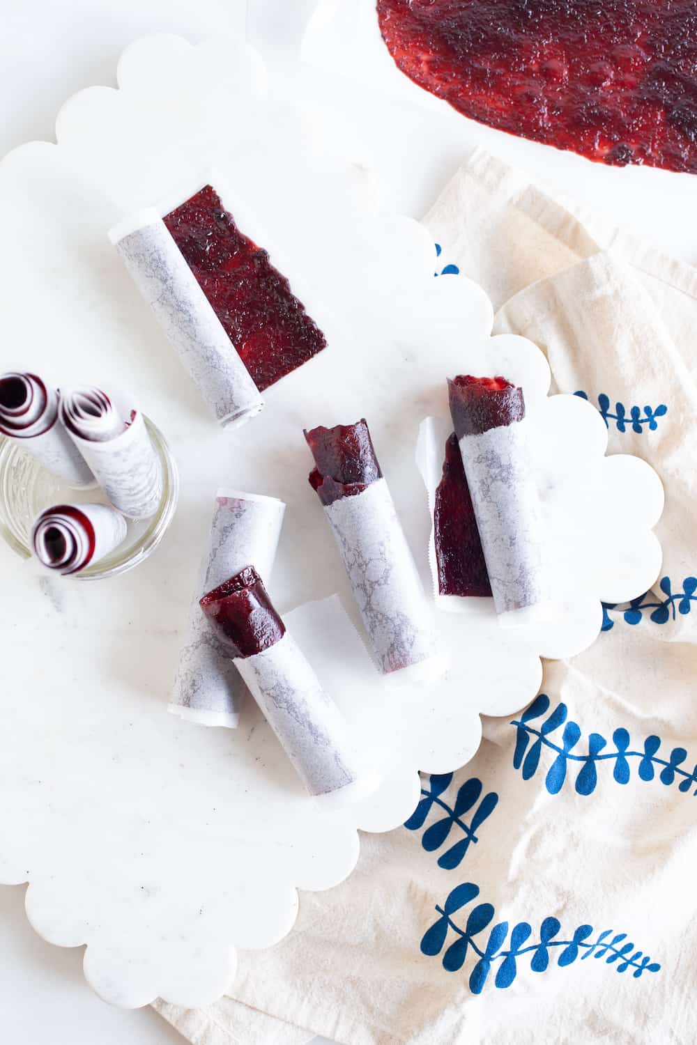 homemade grape fruit roll-ups