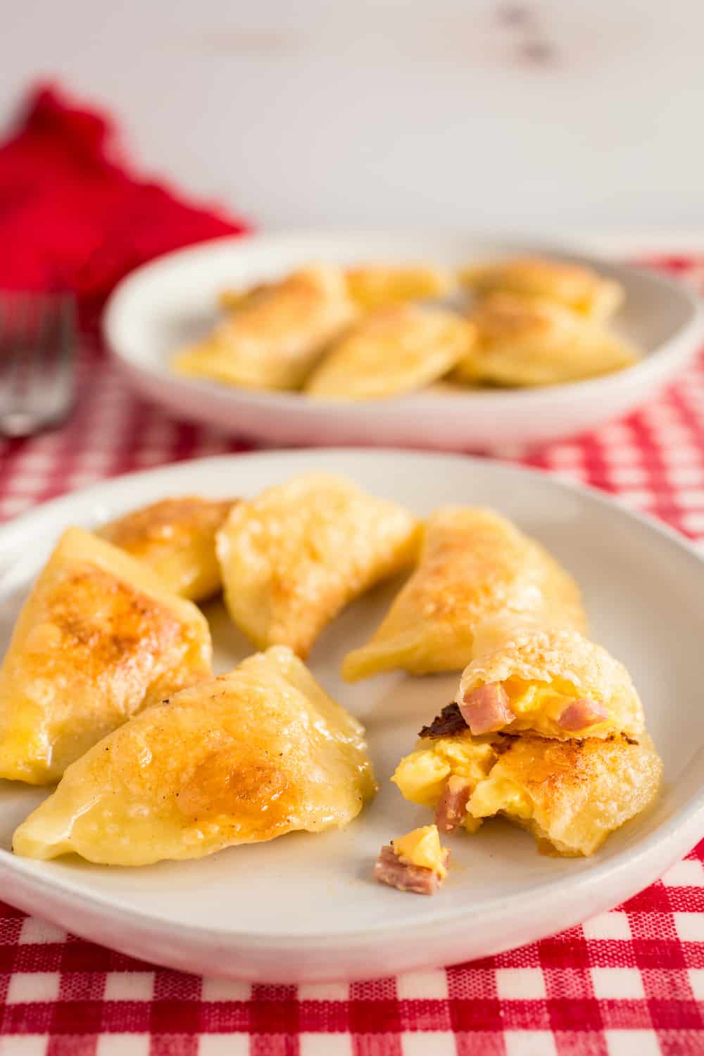 pork roll, egg and cheese pierogies