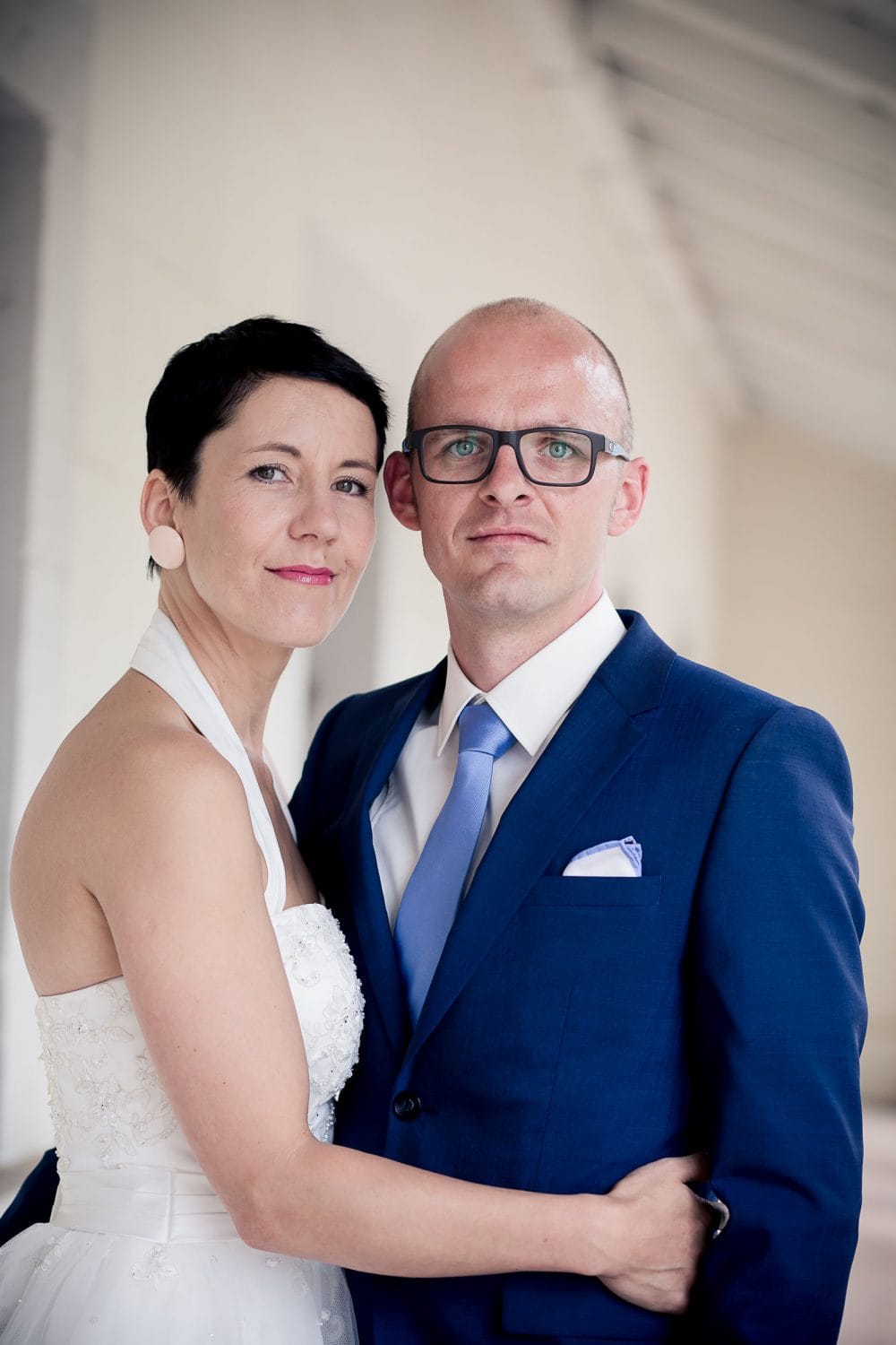 schönes klassisches Brautpaarportrait