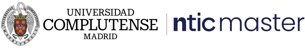 Logotipo Universidad Complutense de Madrid y Ntic Master