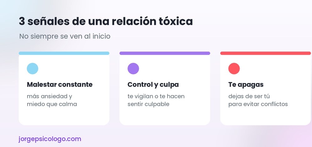 3 señales de una relación tóxica