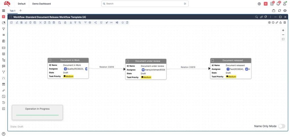 In-Built Document-Workflow Integration for workflow management