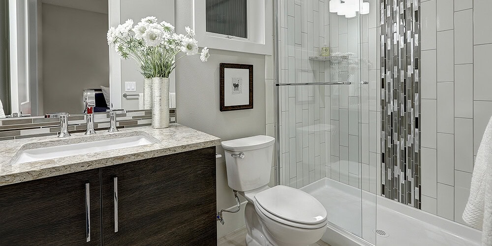 Master Bathroom with Modern Walk-In Shower
