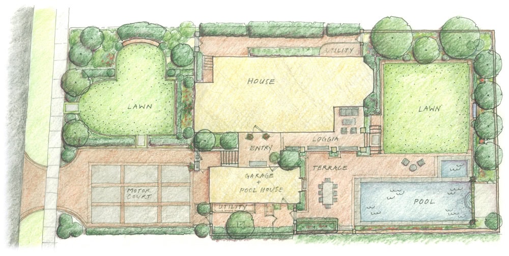 An Urban Retreat - Landscape Design Rendering
