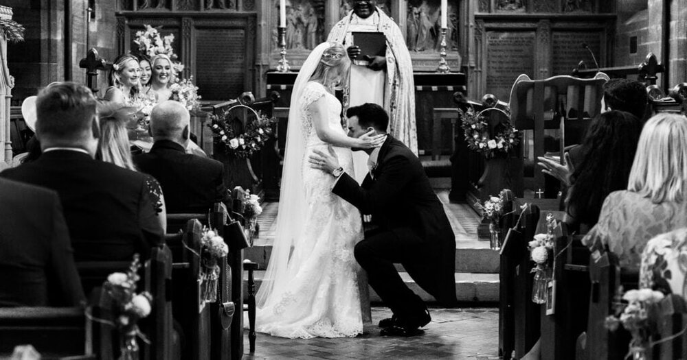 Chester Wedding Photographer Emma & Ben at their church wedding