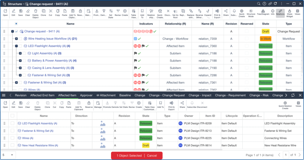 Change tracking