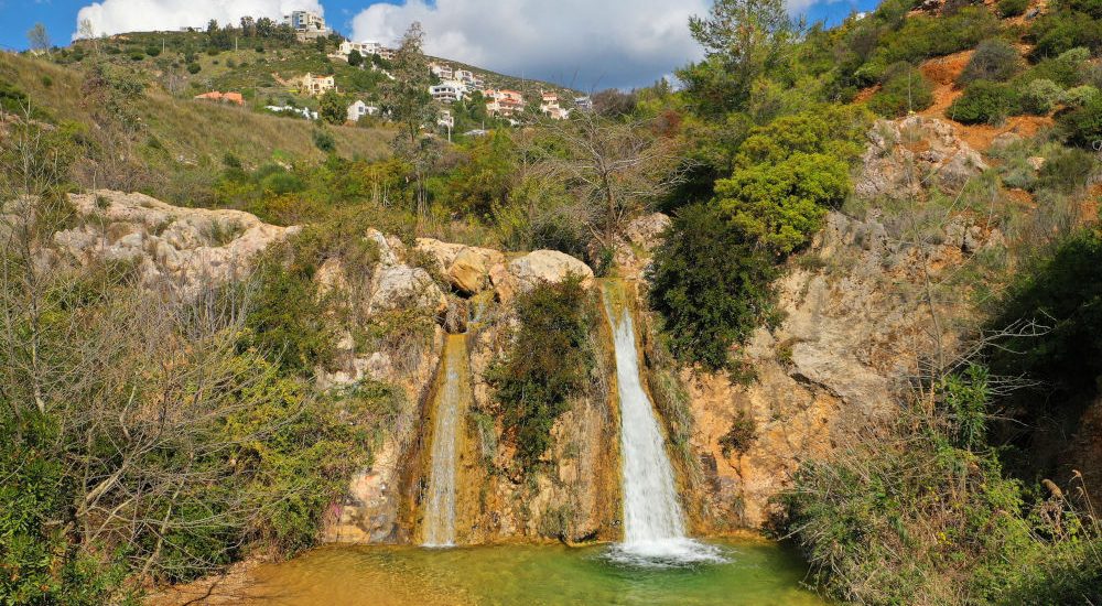 Aerial,Drone,Photo,Of,Beautiful,Waterfall,Of,Valanaris,In,Drafi Aerial,Drone,Photo,Of,Beautiful,Waterfall,Of,Valanaris,In,Drafi