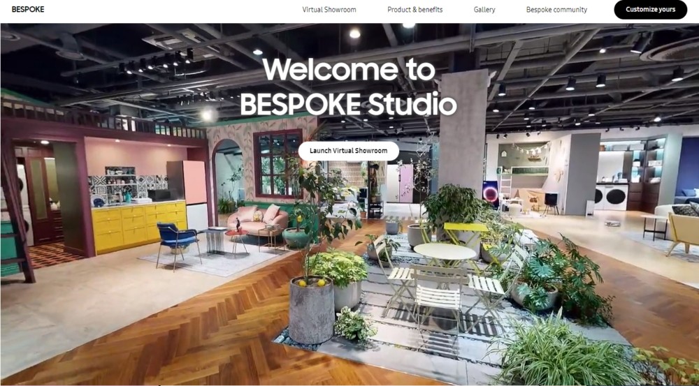 samsung virtual reality showroom