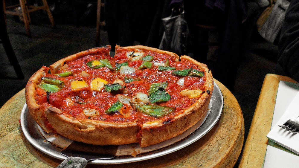 Zachary's is Oakland's own deep dish pizza place (Chicago style). This is the kind of pizza you have to eat with a fork! Zachary's is one of the best restaurants in Oakland.
