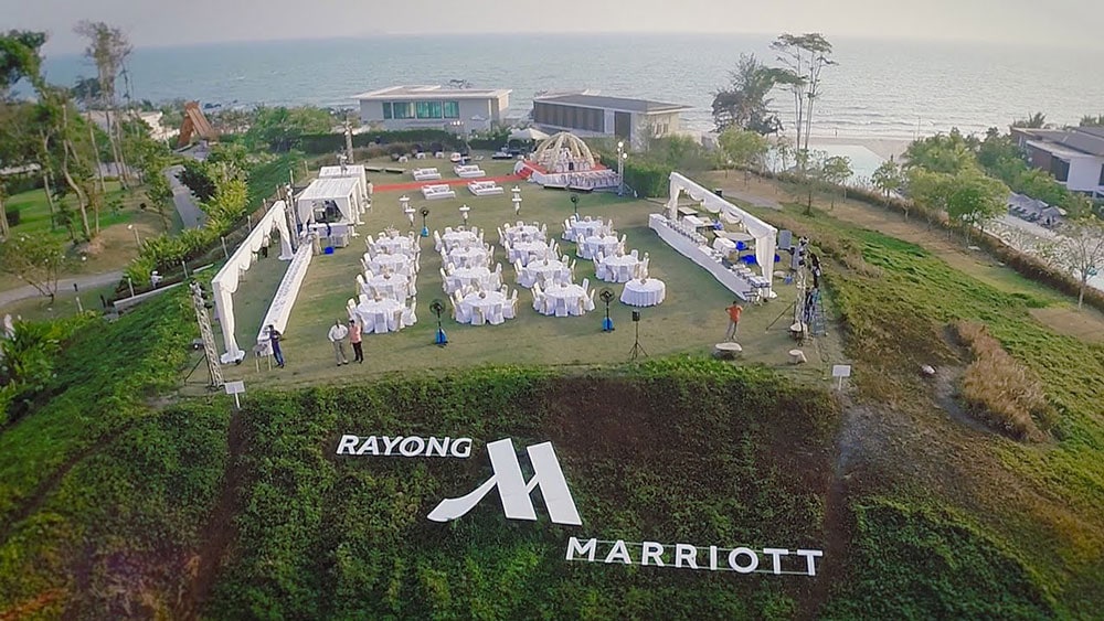 Aerial video indian wedding videographer Drone