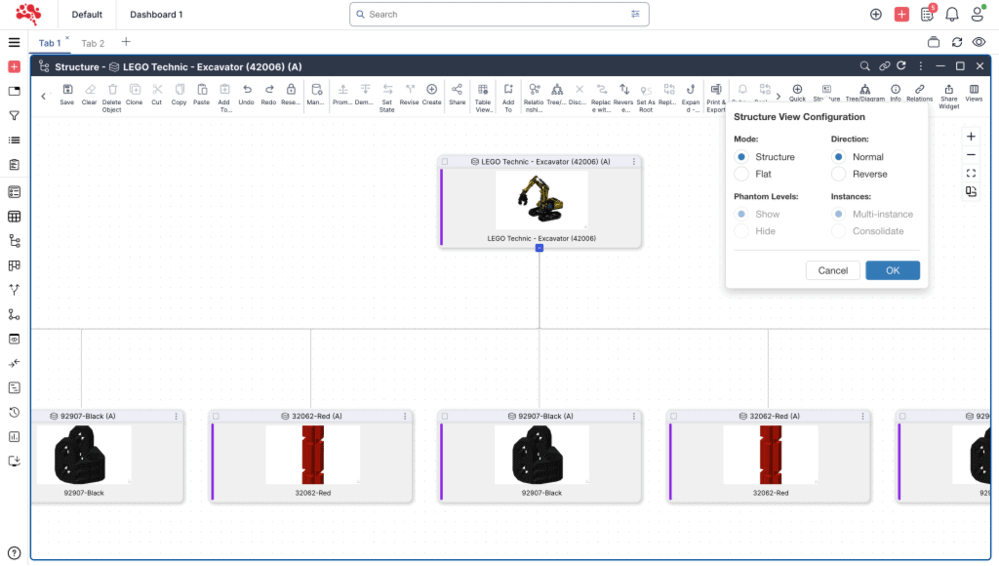 BOM Structure Configuration - Diagram View