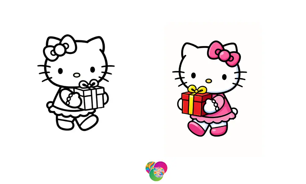 Hello Kitty Christmas Coloring Pages