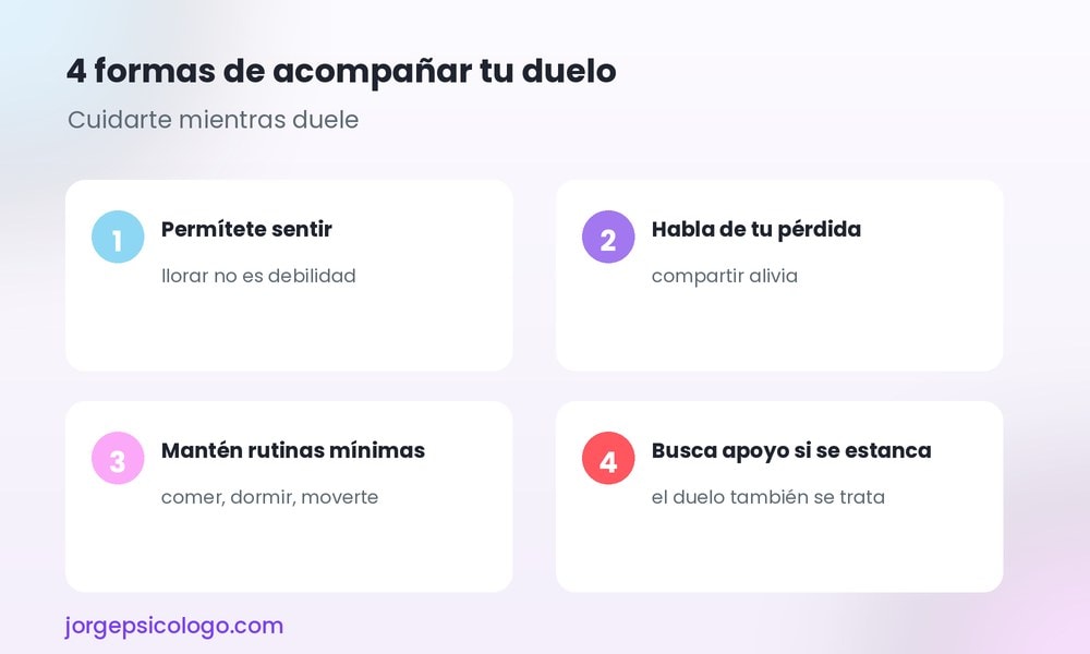 4 formas de acompañar tu duelo
