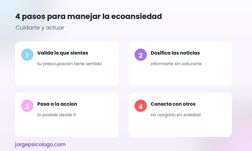4 pasos para manejar la ecoansiedad