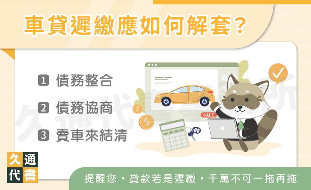 車貸遲繳應如何解套〖久通代書〗