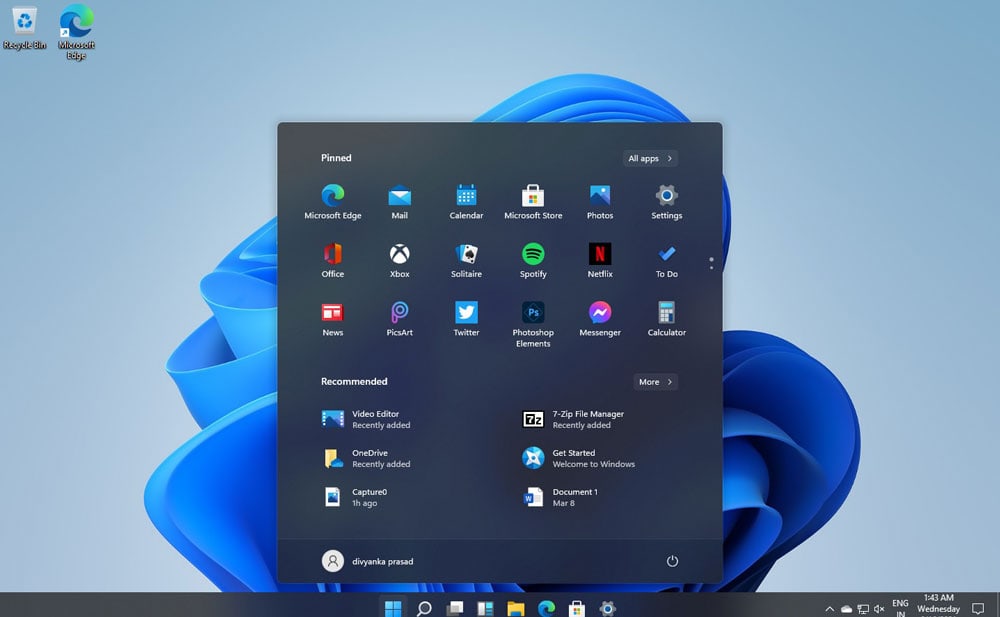 Windows 11: что будет в нового и чем она отличается от Windows 10 5 Меню «Пуск» в Windows 11 расположено по центру