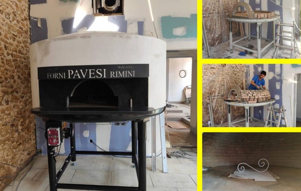 Forno a gas rotante per pizzerie