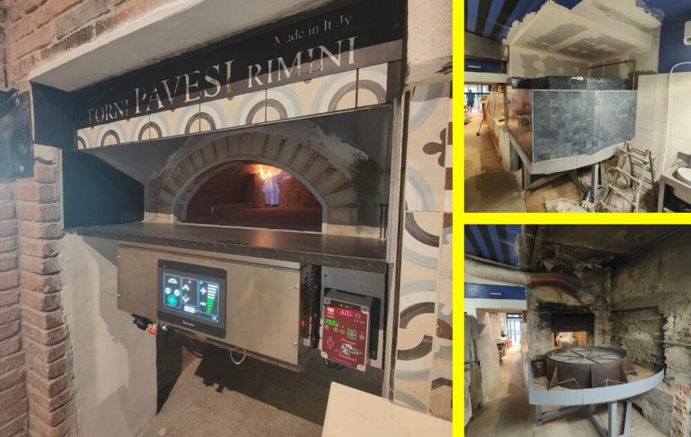 Forno a legna rotante