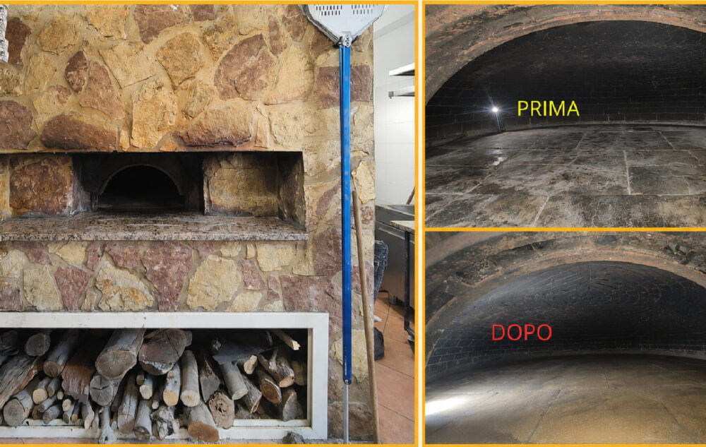 Restauro di un forno a legna in Sicilia - nuovo piano di cottura