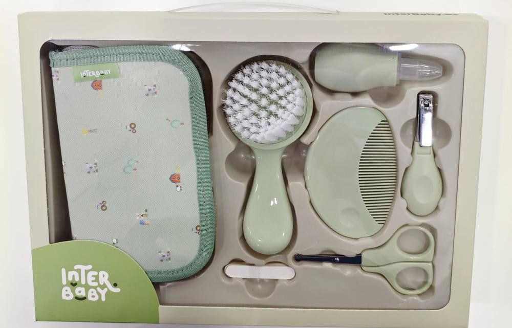 set cuidado bebe verde
