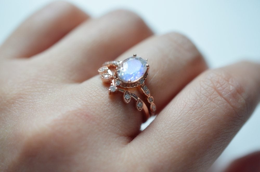 Vintage Moonstone Ring - Catherine - Image 5