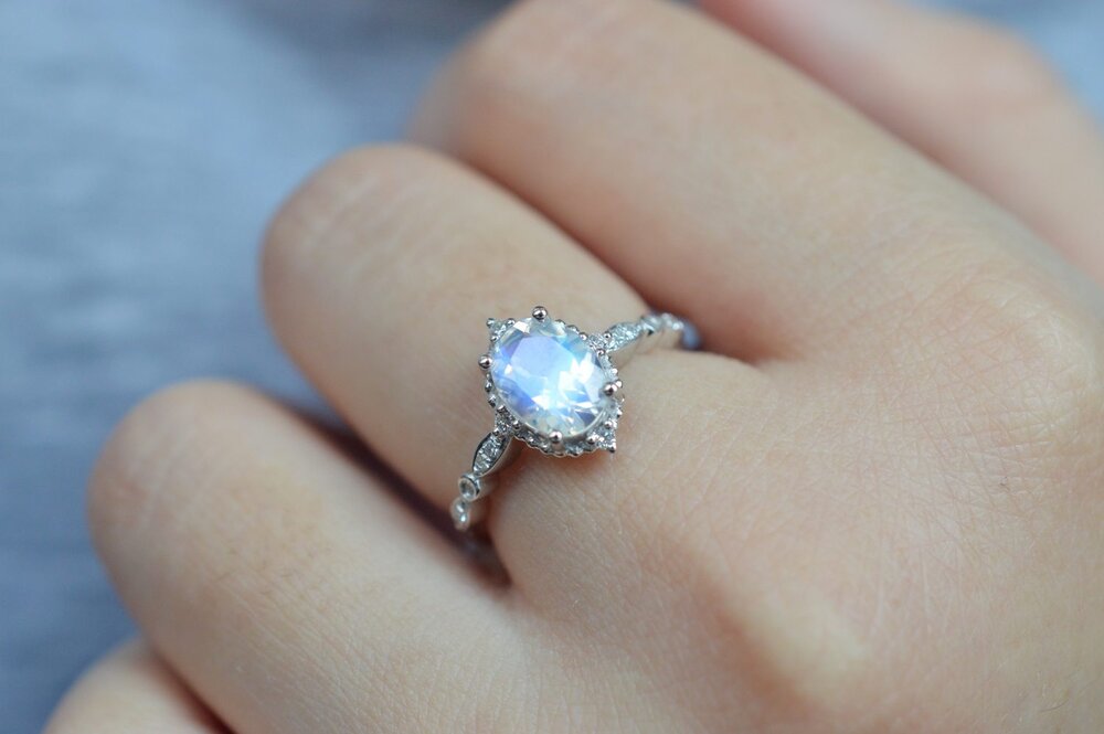 Vintage Moonstone Ring - Catherine - Image 6