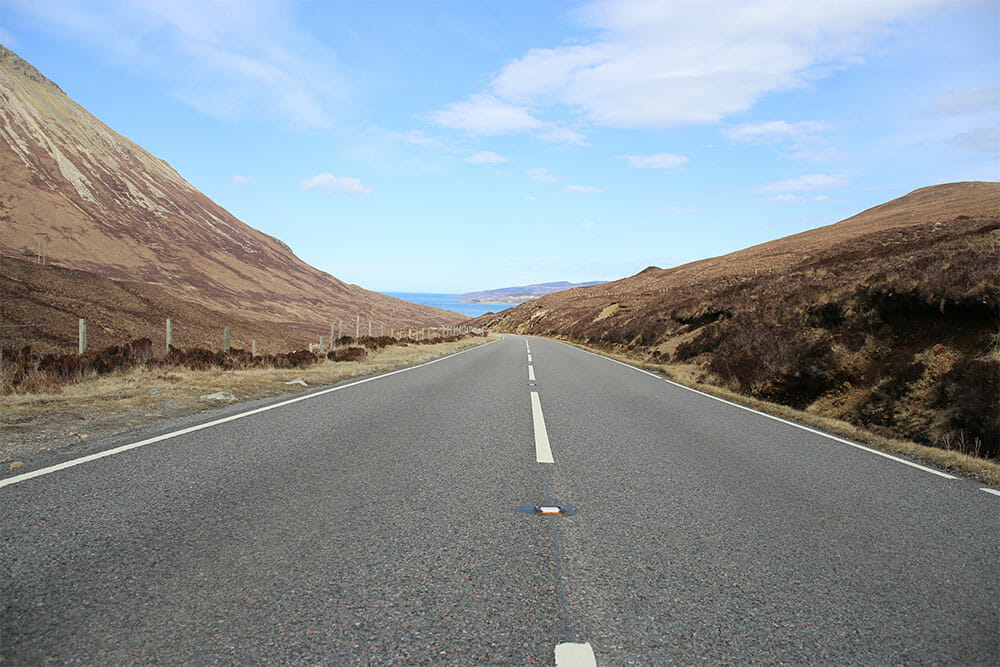 Route sur l'île de Skye 