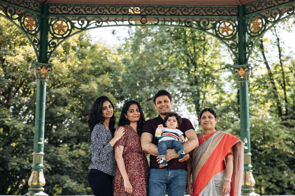 full family portrait in hyde park stockport