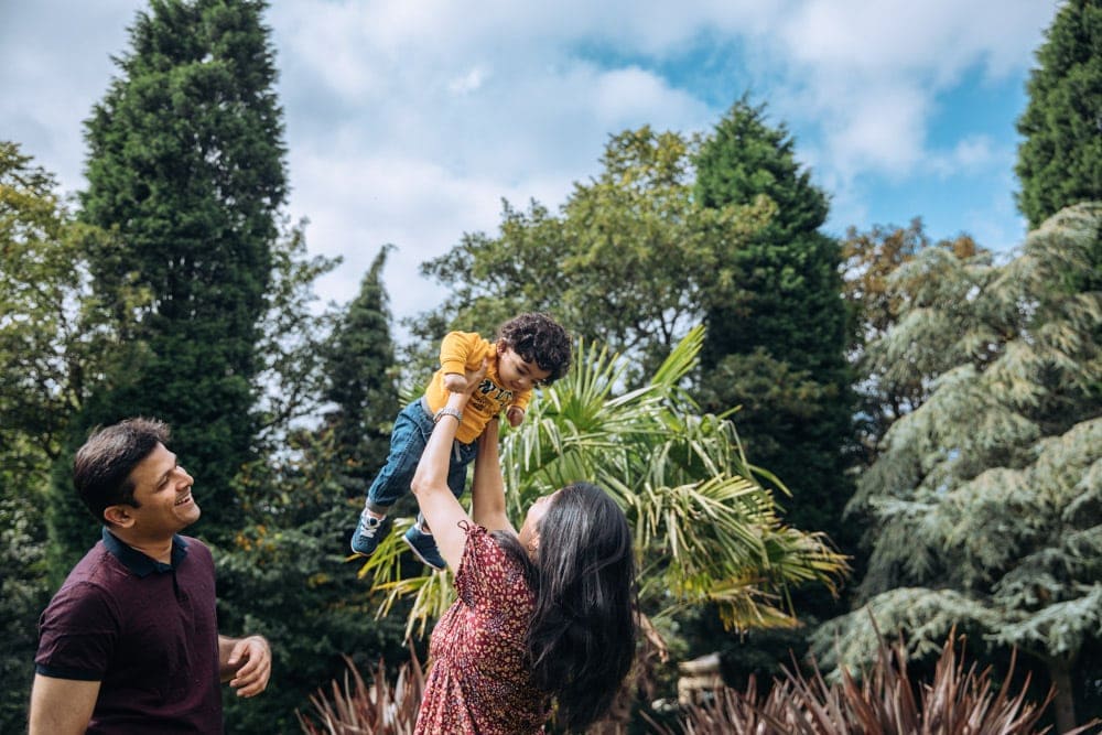 mother and son having fun at their photoshoot