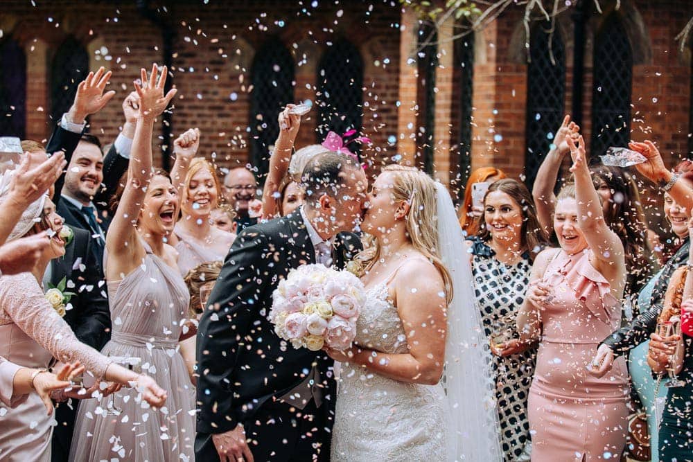 confetti photo at gorton monastery