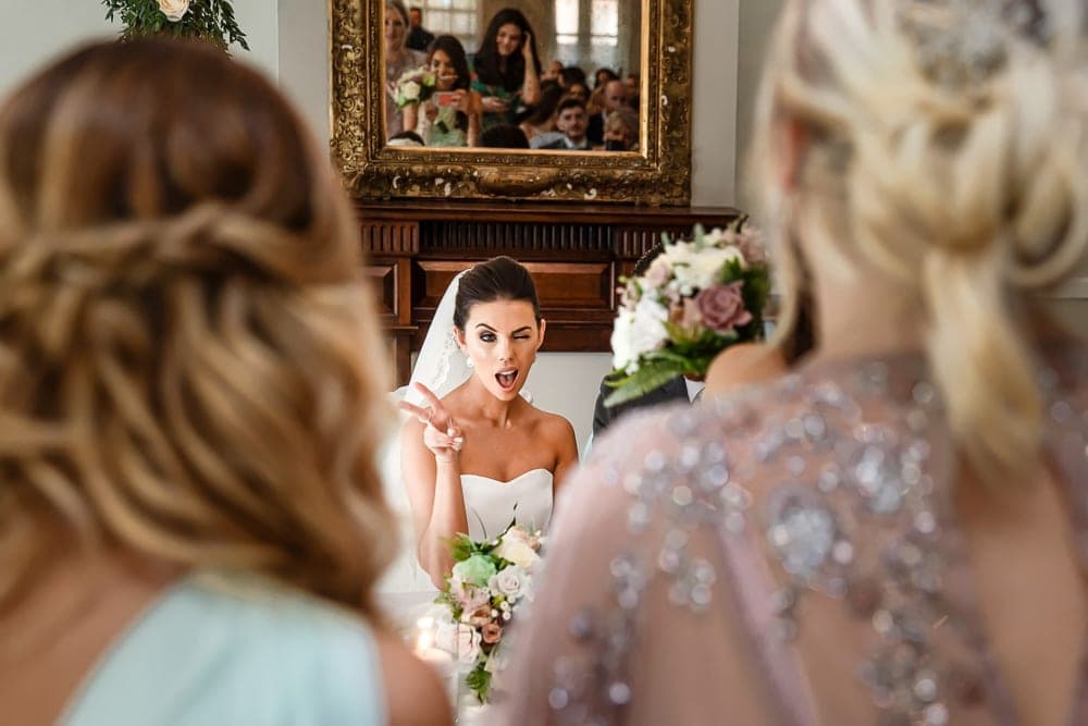 bride and her friends