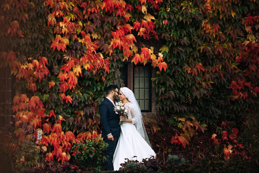 wedding in autumn manchester