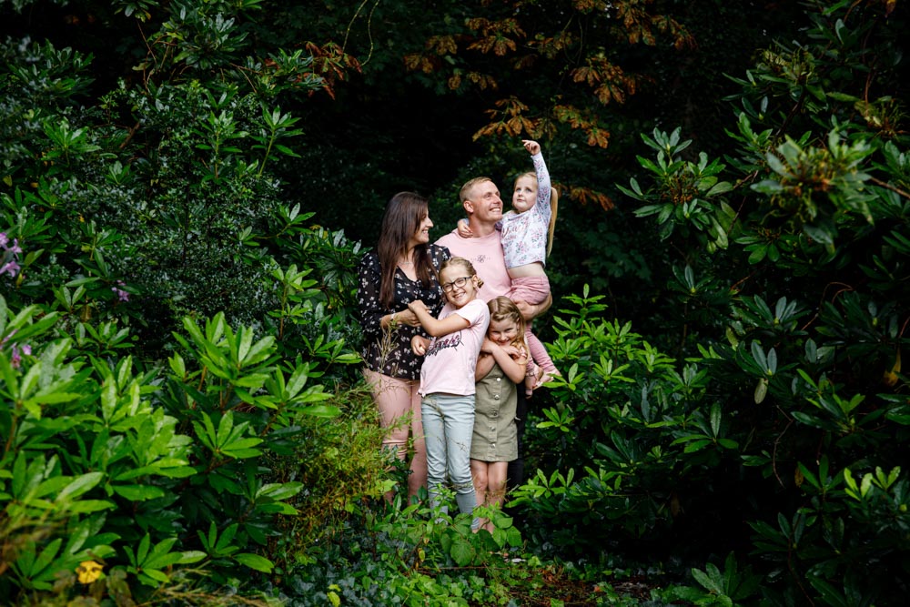 family having a great time on their family photoshoot in worsley