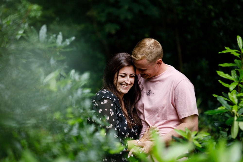 worsley photographer with a couple in the woods