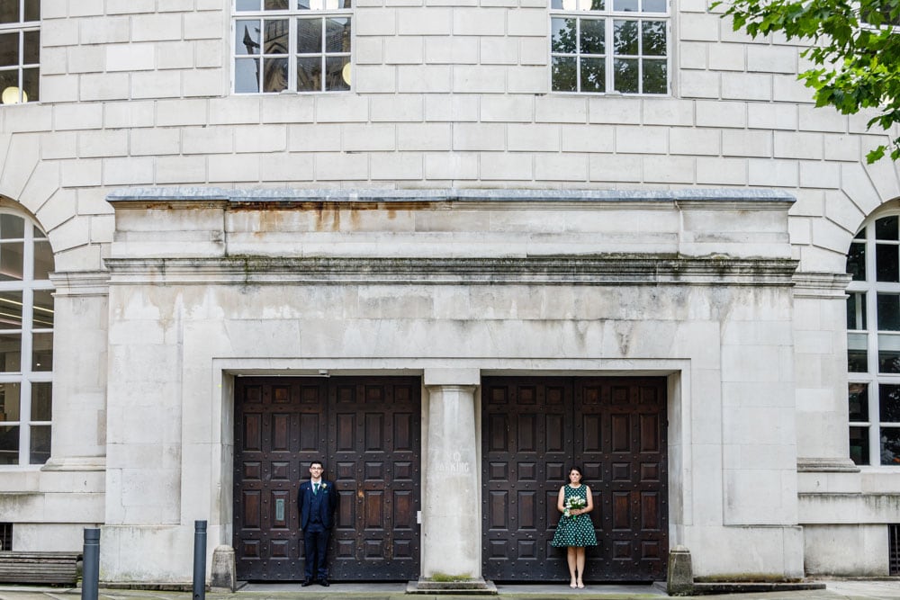 bridal portraits in manchester city centre