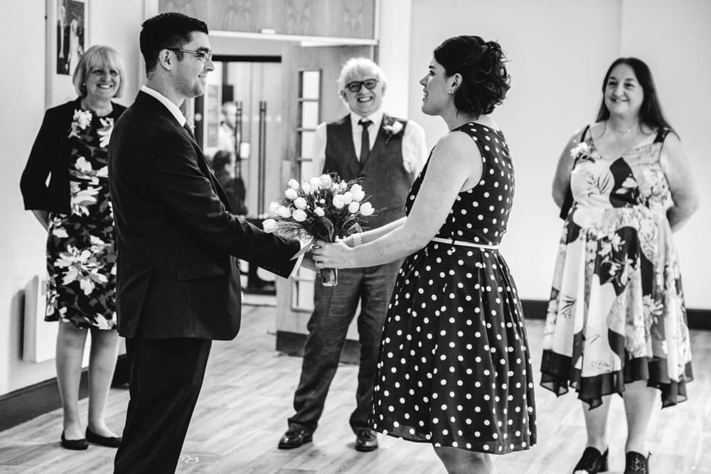 covid-19 wedding at Heron House Registry Office
